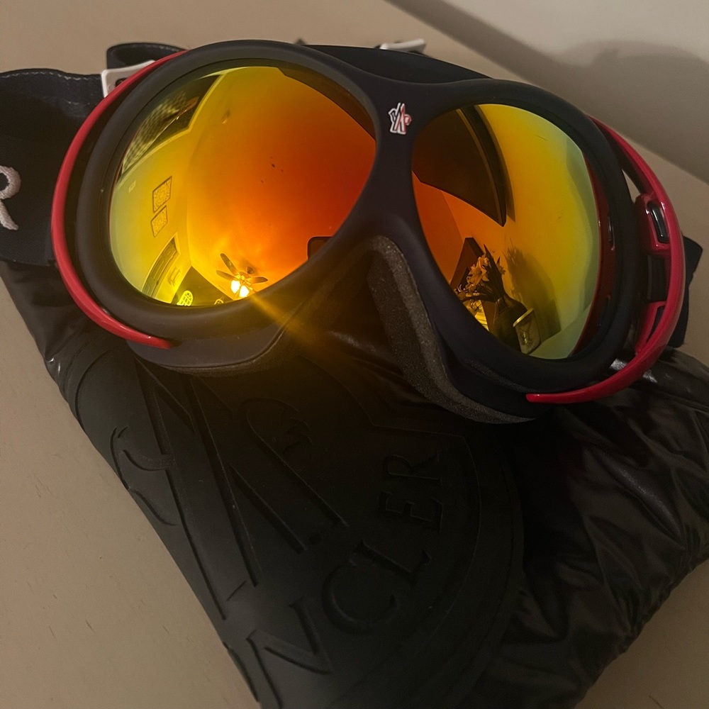 Moncler Goggles (unisex) blue red and white